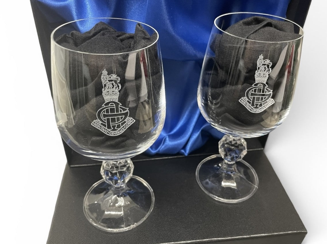 AGC engraved gifts and glassware.