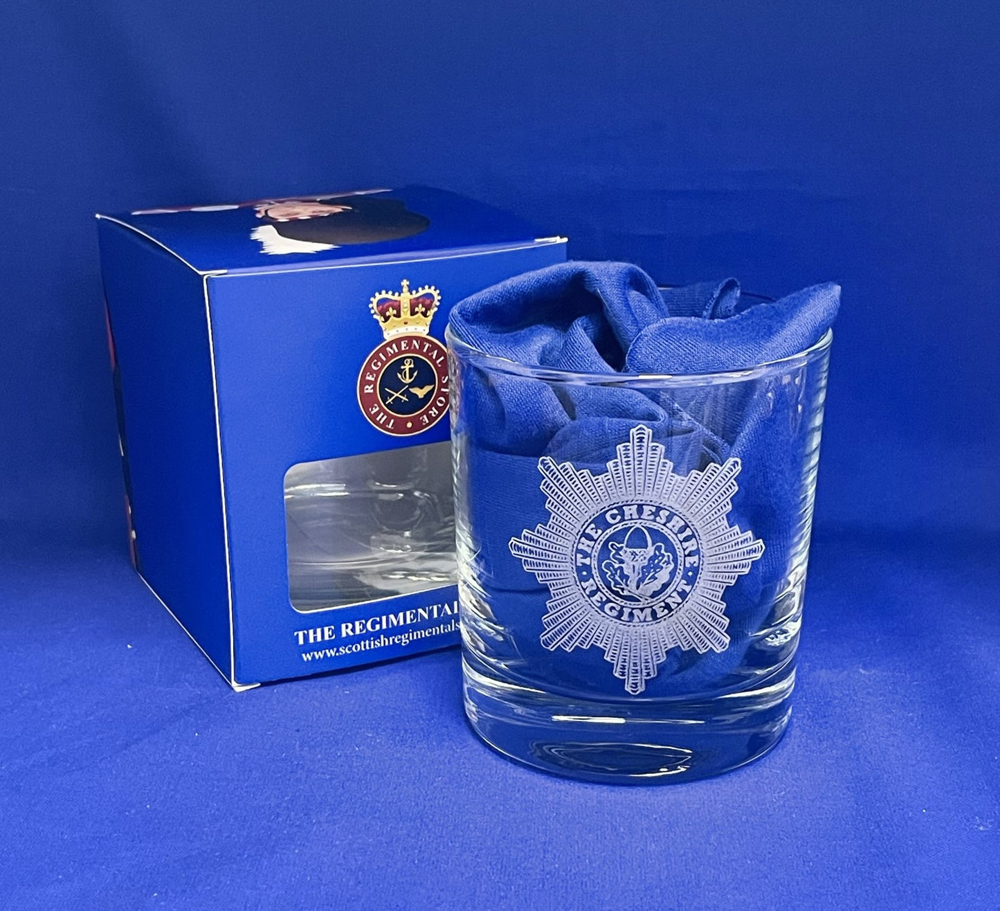 Cheshire Regiment Whisky Gift Glass