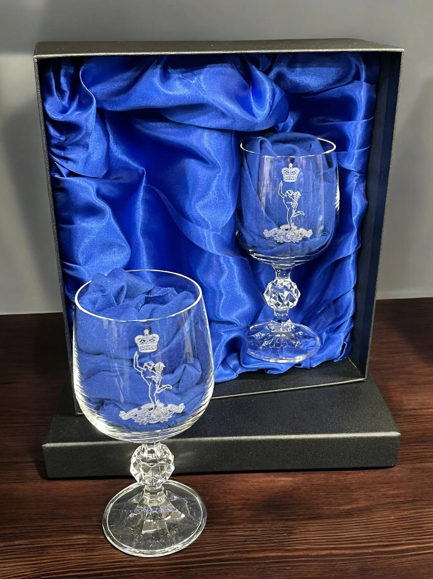 Royal Signals Twin Port Glasses