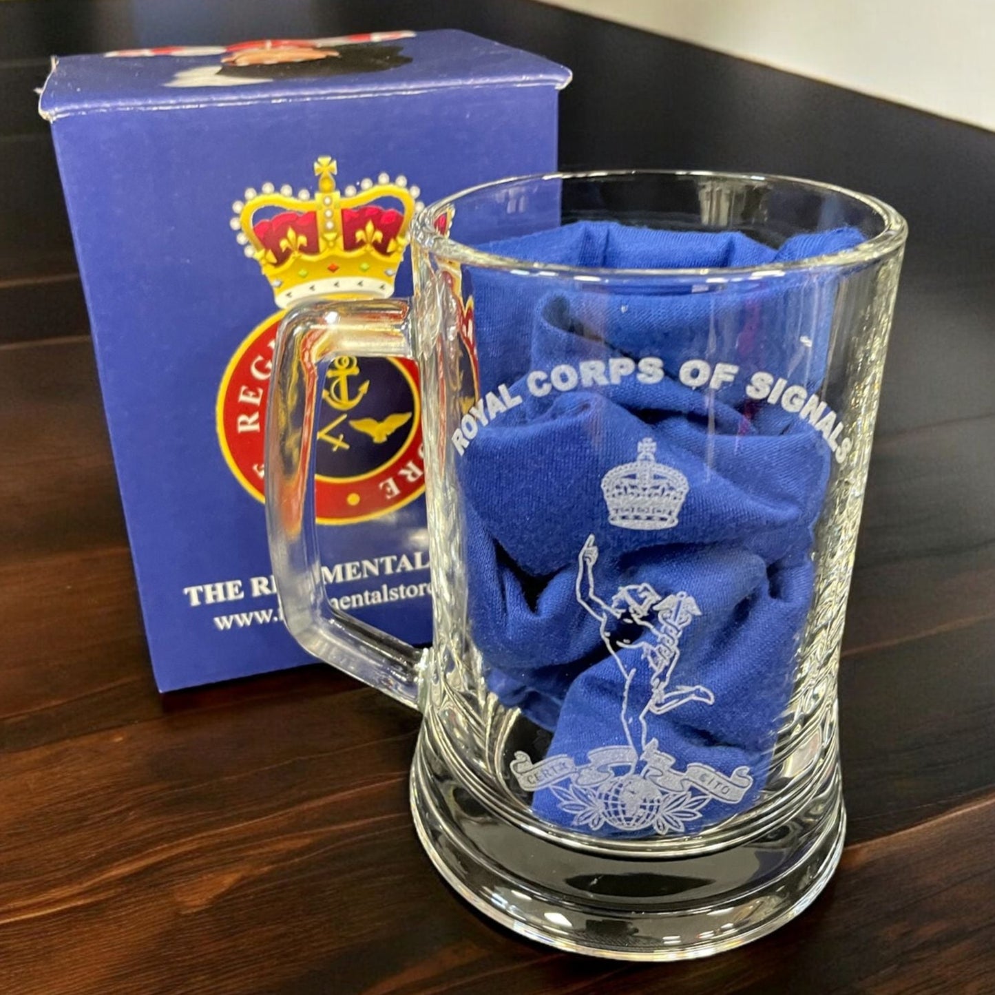 Royal Signals beer glass gifts