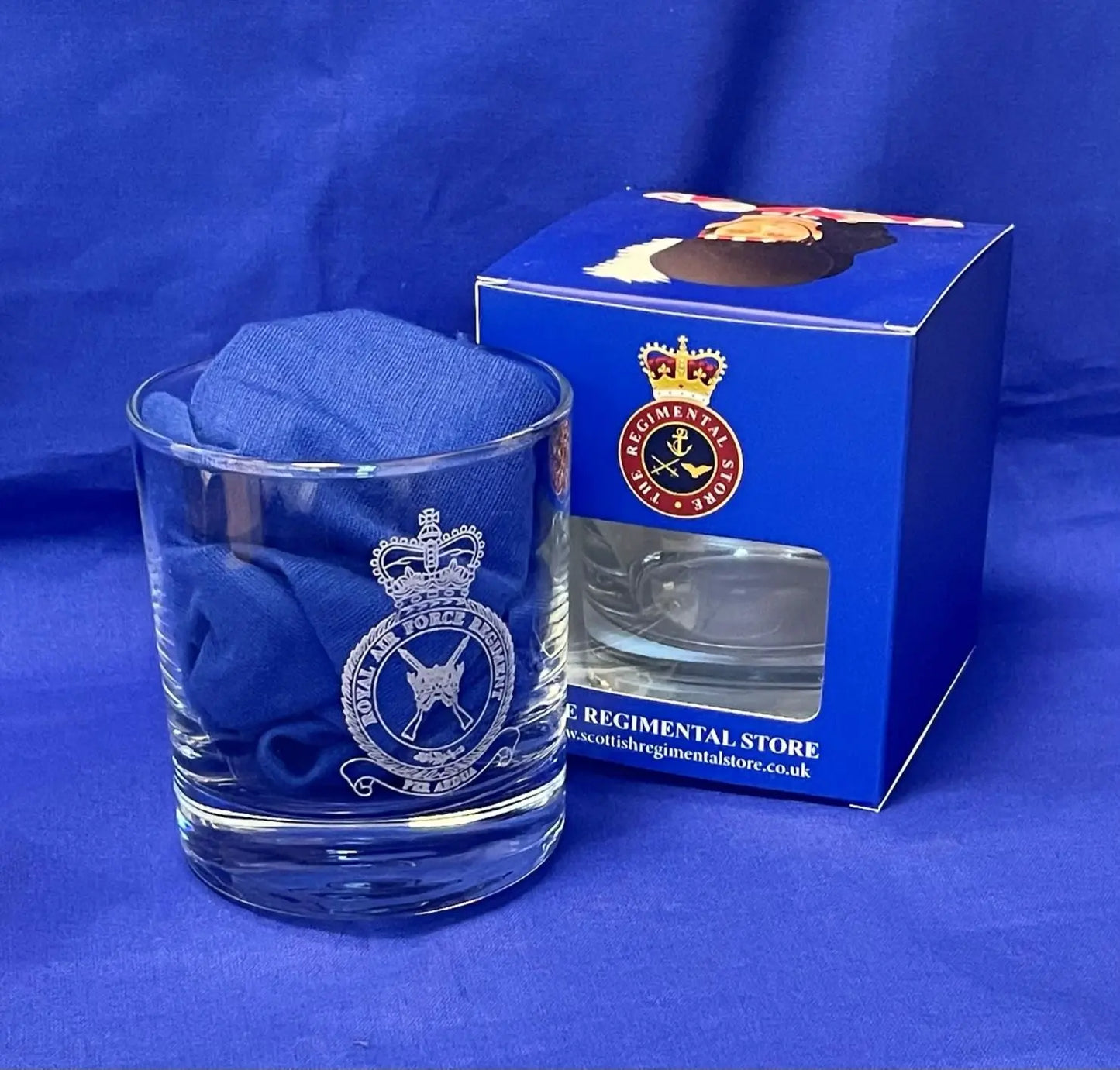 RAF Regiment whisky glass gifts