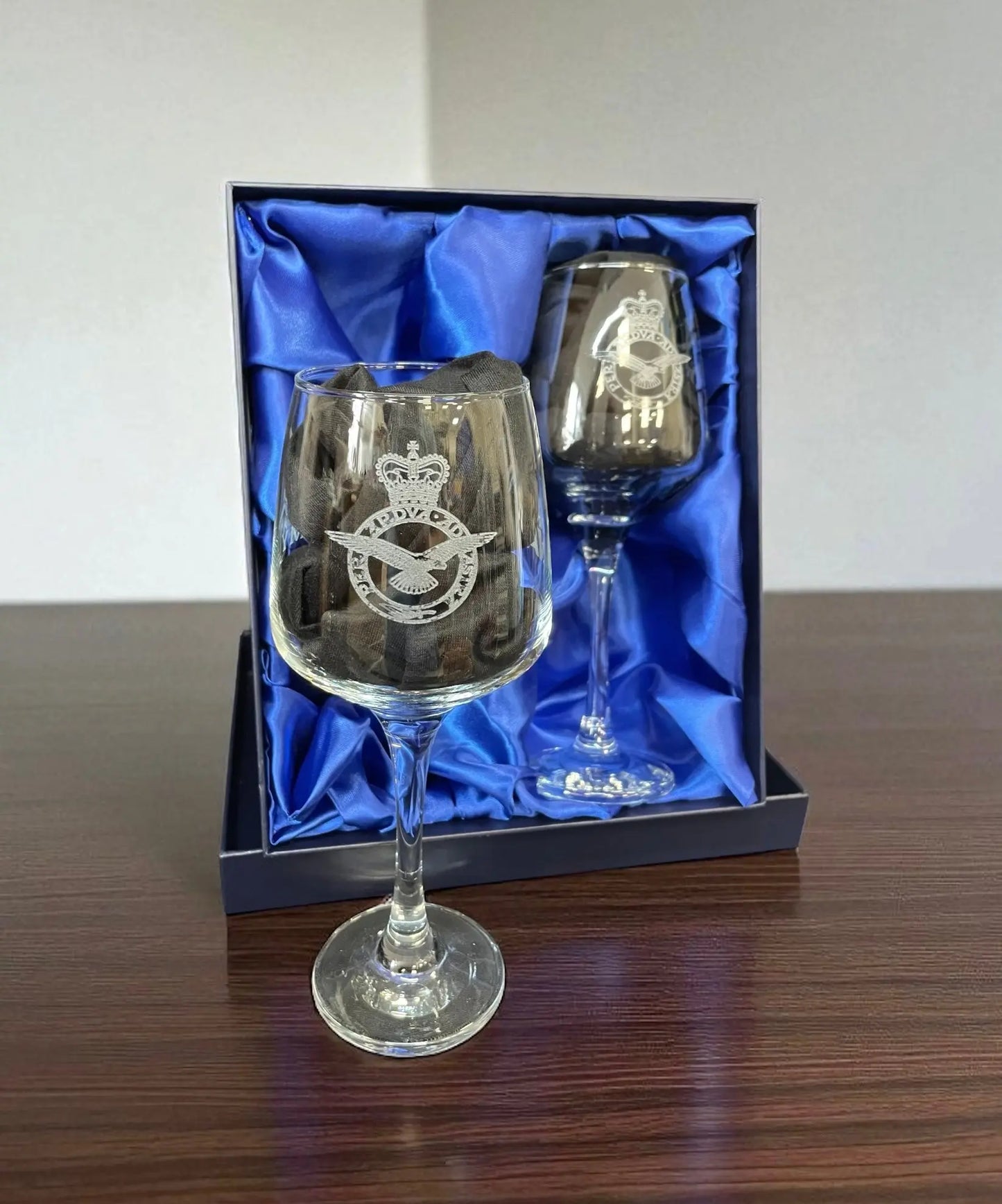 RAF Twin Wine Glass Set Royal Air Force Gifts The Regimental Store Ltd