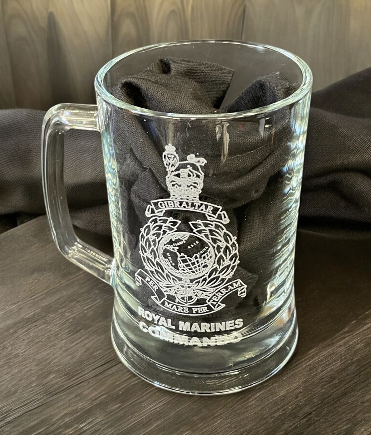 Royal Marines Beer Glass Tankard