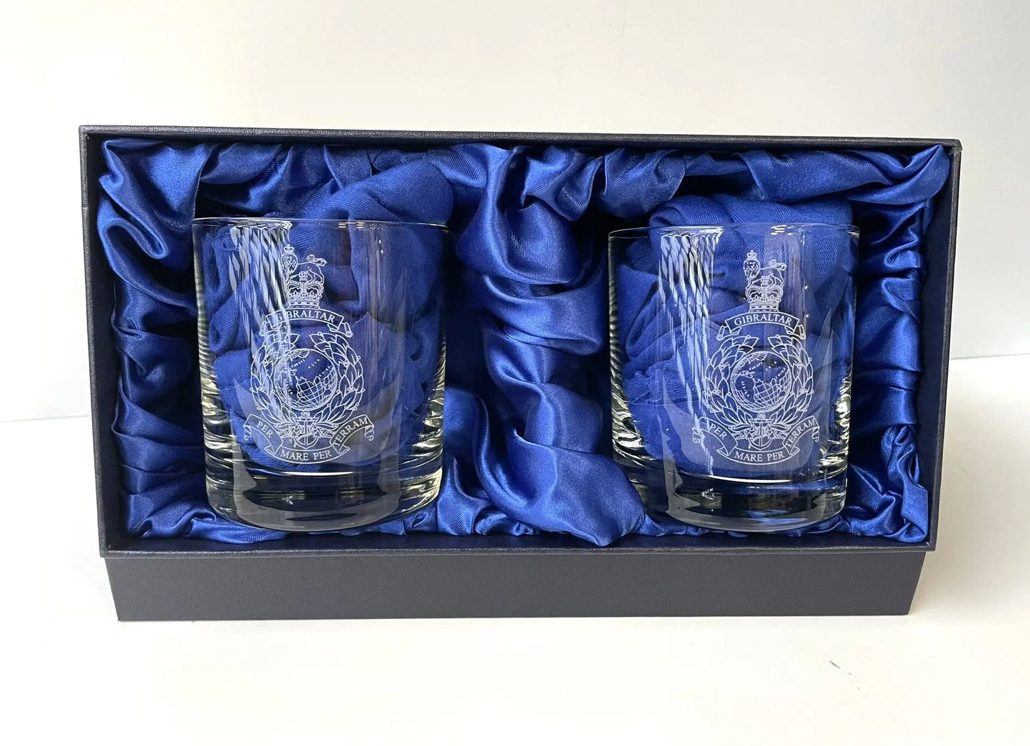 Marines Personalised Whisk Glasses