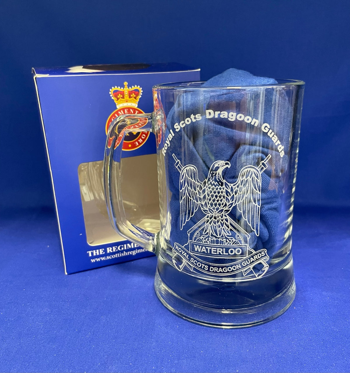 RSDG, Scots DG engraved beer glasses and gifts.