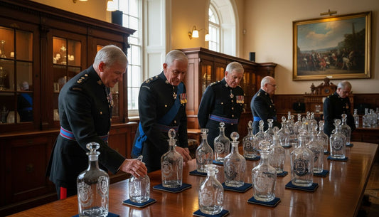 military decanter display