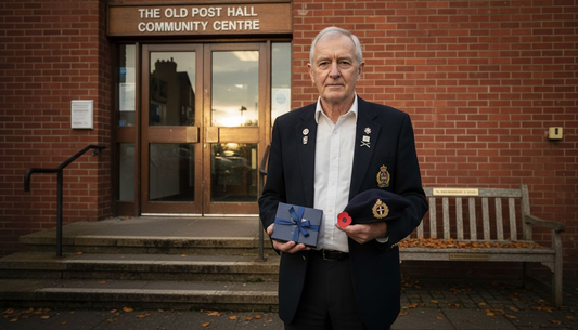 British veteran honoured with gift outside community centre