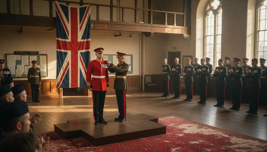 British Army officer awarded medal at ceremony