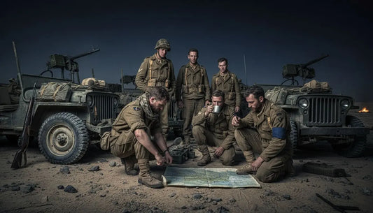 WWII SAS soldiers preparing for raid