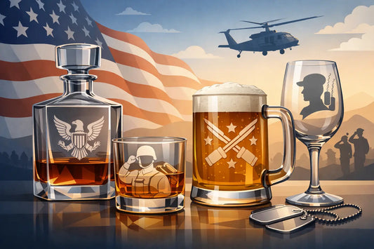 Engraved Military Glassware for Lasting Service