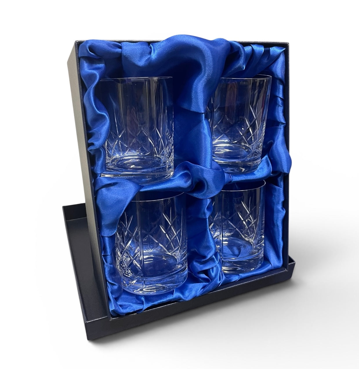 CRYSTAL CUT WHISKY GLASSES