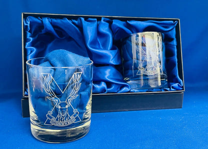 Scottish Regimental Twin Whisky Glass Set The Regimental Store Ltd