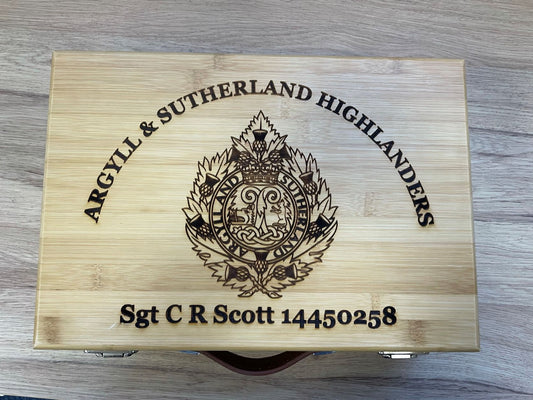 Argyll & Sutherland H -  Parade & Memorabilia Box