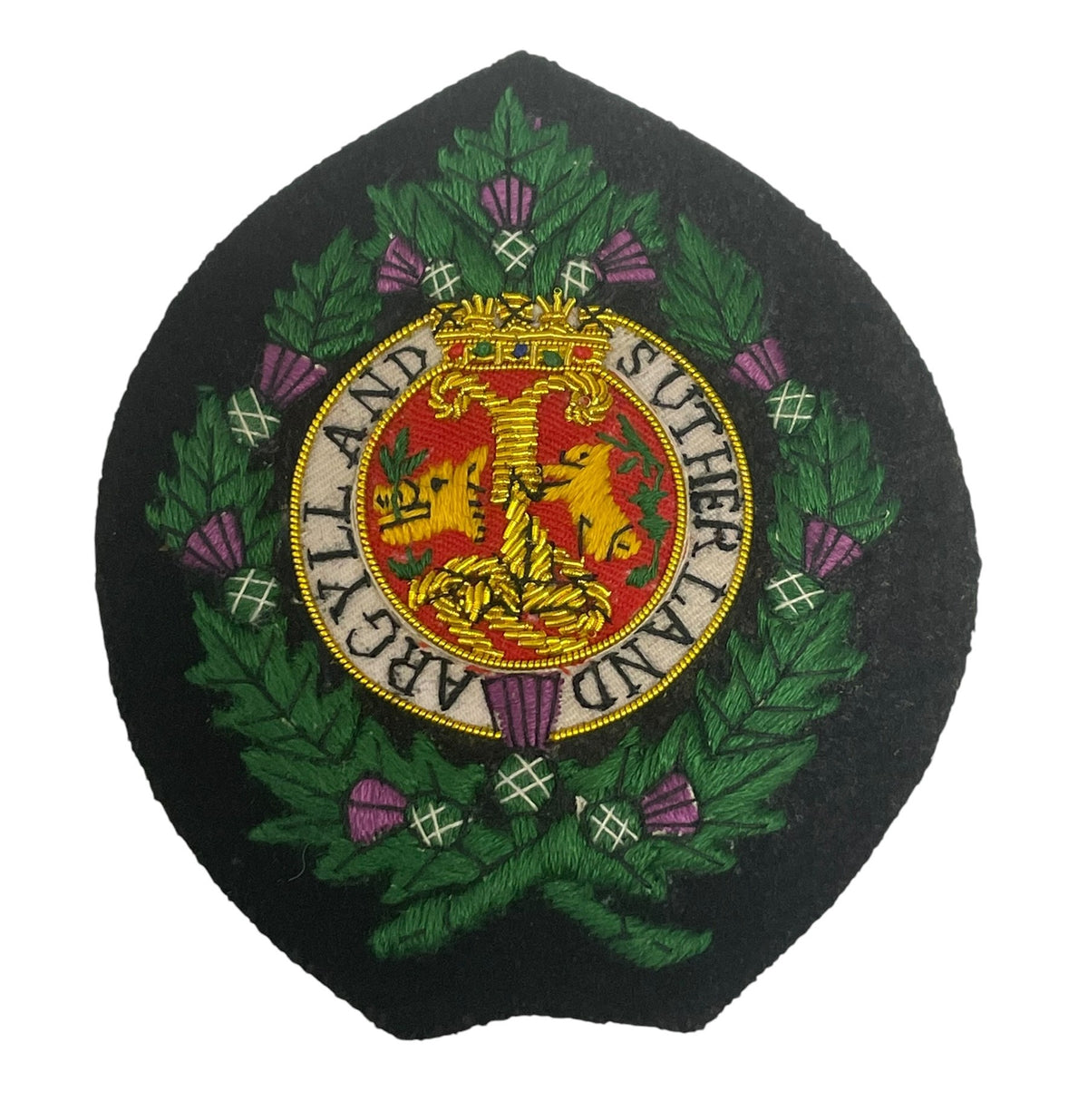 Argyll and Sutherland Highlanders blazer badge