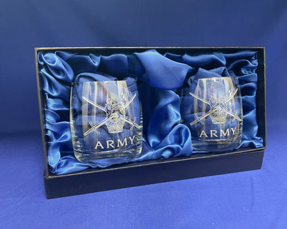 Plain Crystalflex Army Whisky Glasses