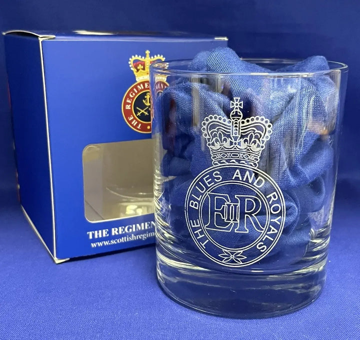Fermacravatta Regimental Blues And Royals - Clip In Metallo Con Smalto E Finitura Oro