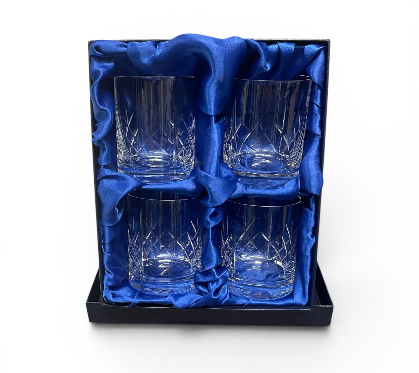 Set of 4 Crystal Cut Glass for all Army Regiments