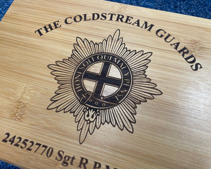 Colstream Guards medal and memorabilla storage box.