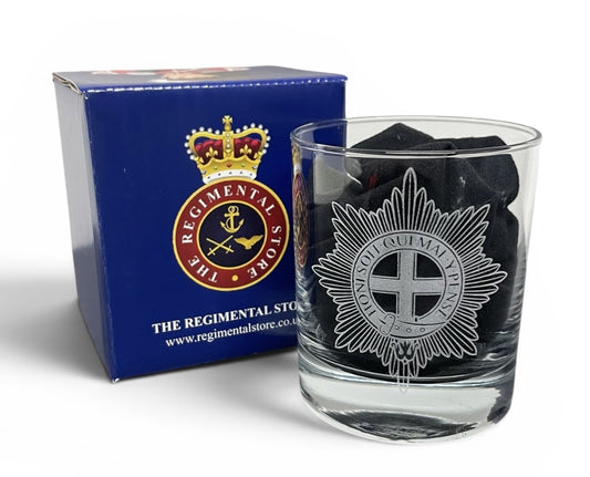 Coldstream Guards whisky glasses and gifts.