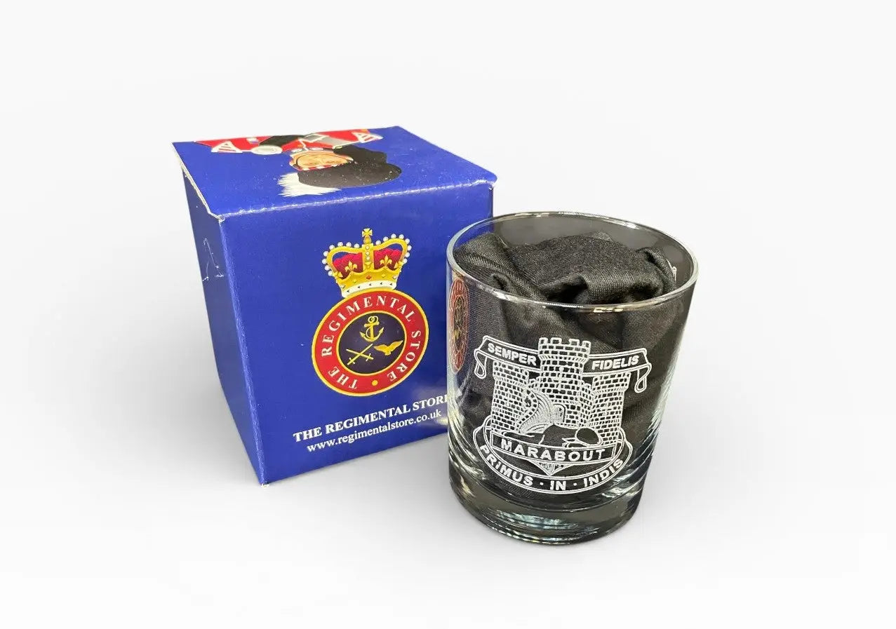 Devon & Dorset Regiment Whisky Glass Gifts.