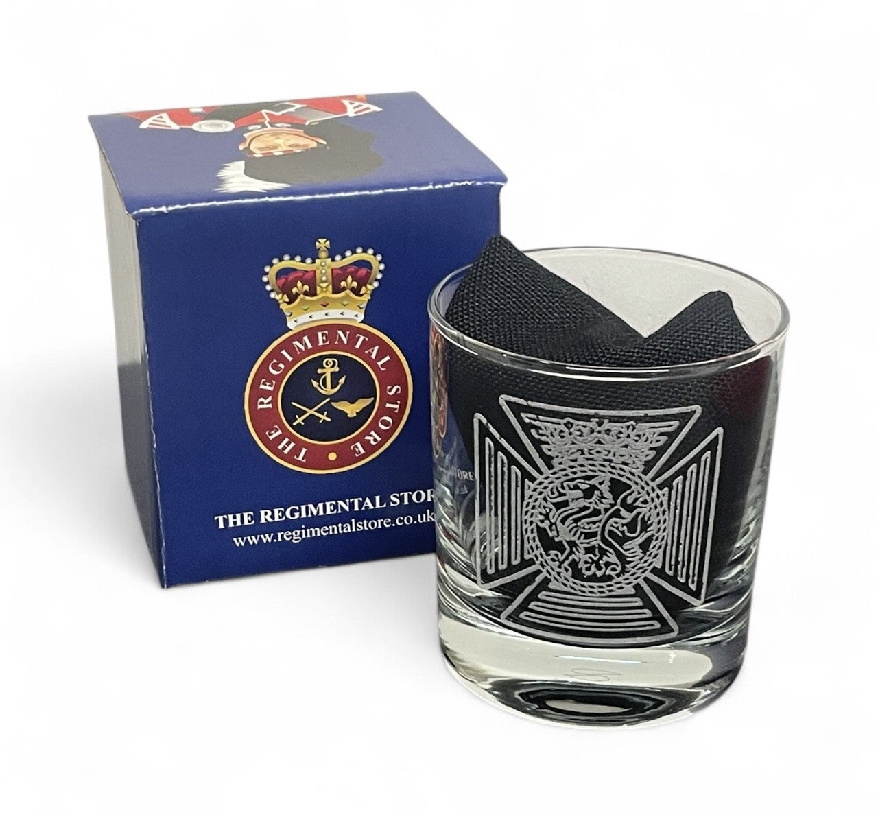 Duke of Edinburgh regimental whisky glasses.