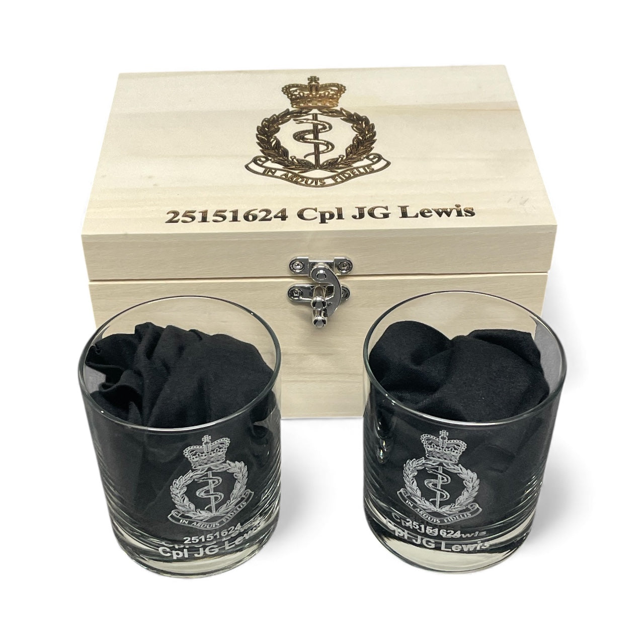 Regimental Twin Glass Whisky Box