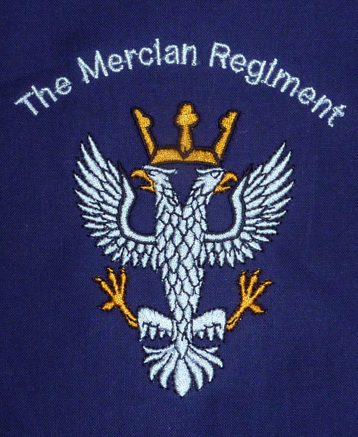 Mercian Regiment embroidered t-shirts and hoodies.