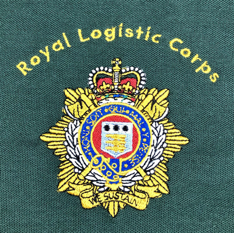 RLC embroidered regimental t-shirts.