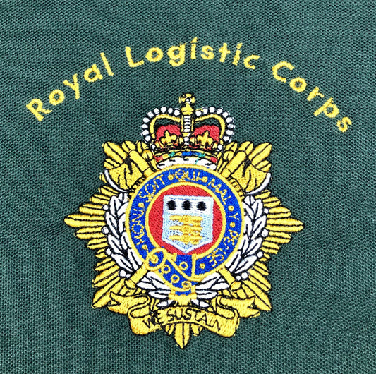 RLC embroidered regimental t-shirts.