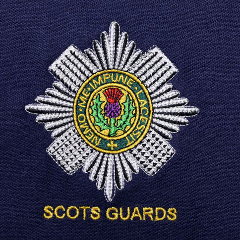 Scots Gards embroidered t-shirts and hoodies.