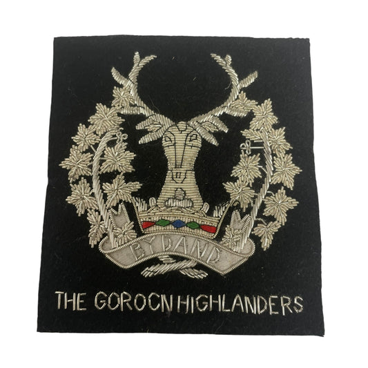 Gordon Highlanders regimental blazer badge.