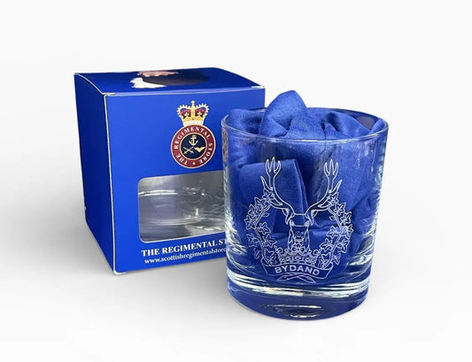 Gordon Highlanders whisky glasses and gifts.