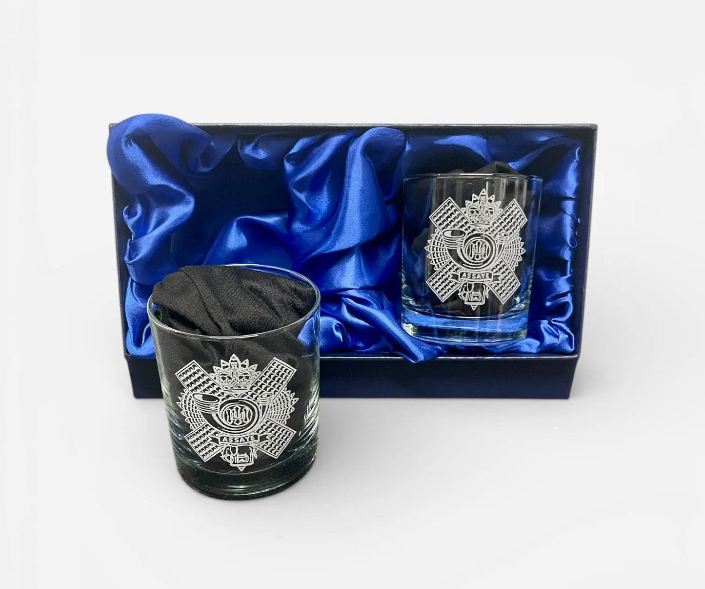 Scottish Regimental Twin Whisky Glass Set The Regimental Store Ltd