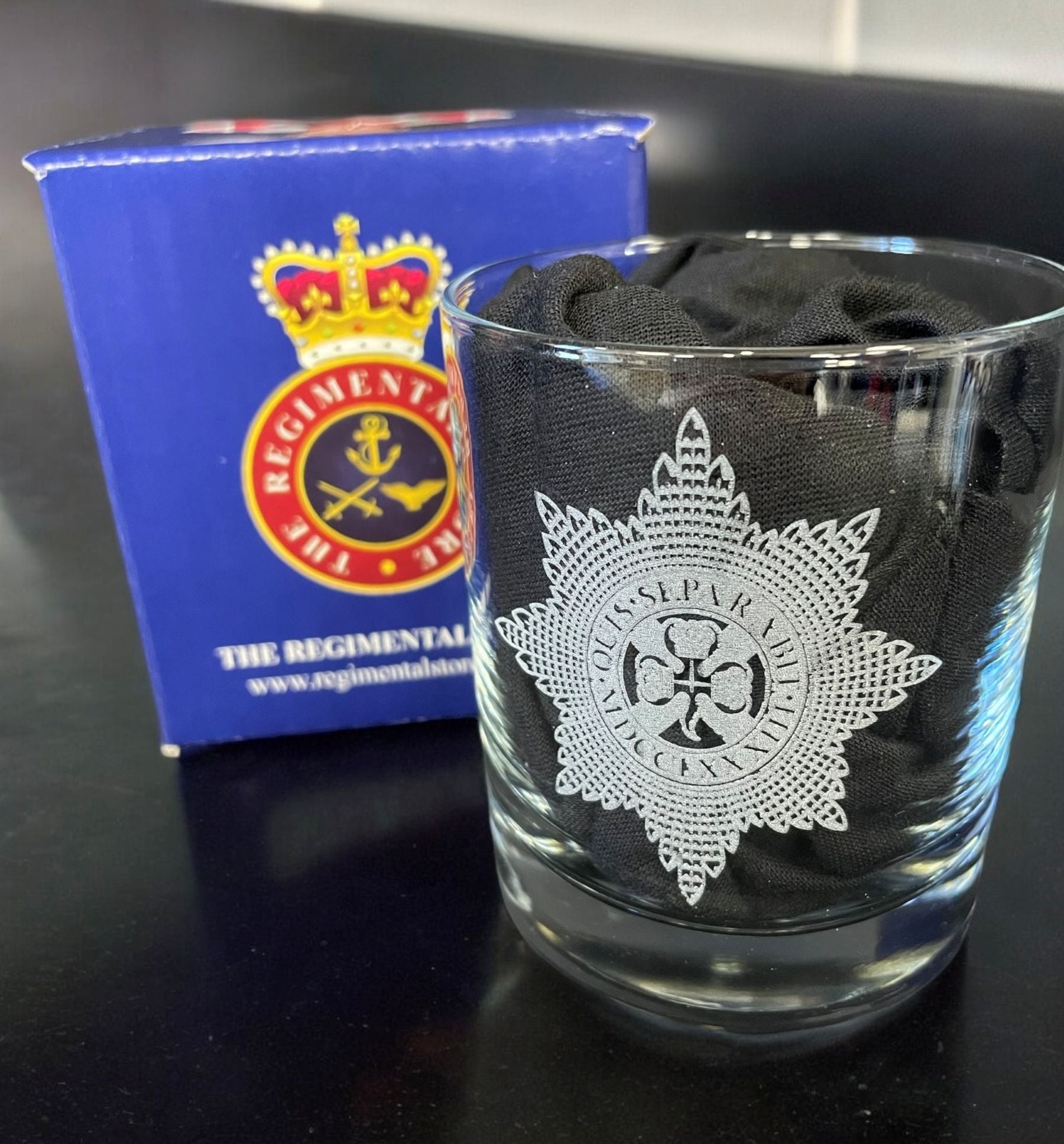 The Irish Guards Glass
