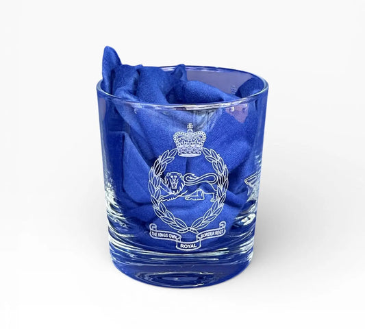 Kings Own Royal Border Regiment whisky glass and gifts.