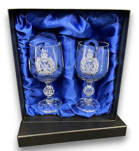 KOSB engraved port glasses and gifts