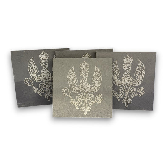 Kings Royal Hussars engraved slate coasters and gifts.