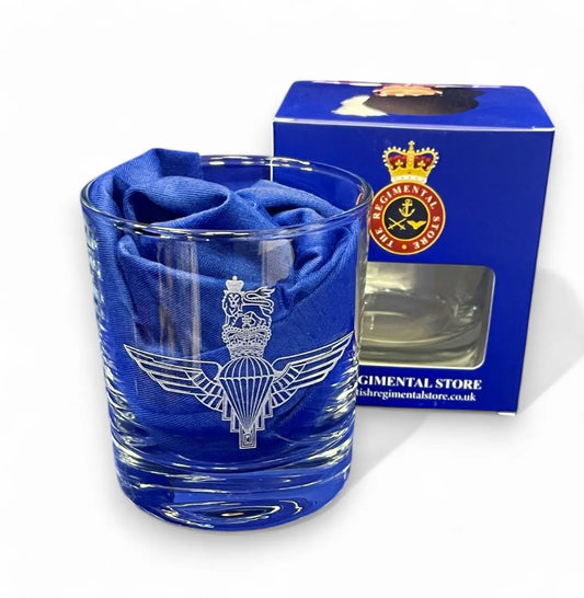 Parachute Regiment whisky glasses and gifts.