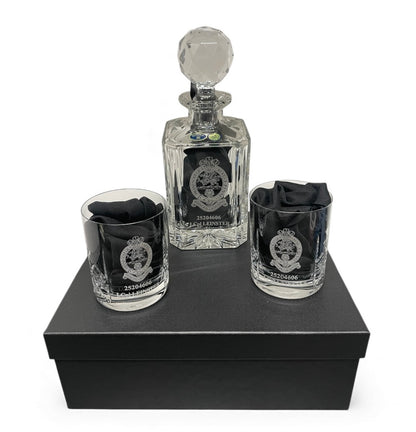 PWRR Crystal Decanter set