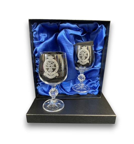 PWRR engraved port and wine glasses and gifts.