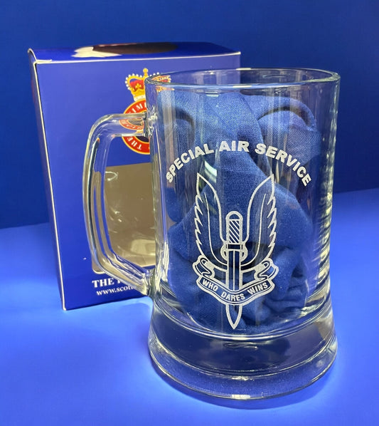 SAS engraved beer glass and gifts.
