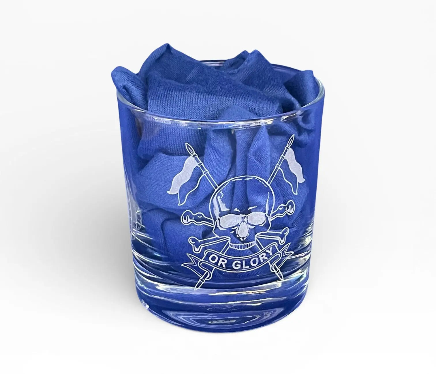 Queens Royal Lancers whisky glasses