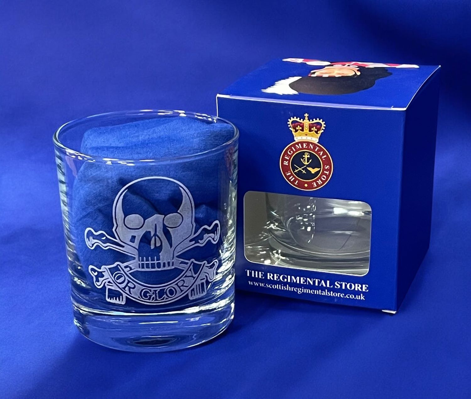Queens Royal Lancers Whisky Glass