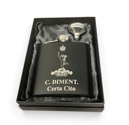 Royal Signals engraved hip flasks and gifts.