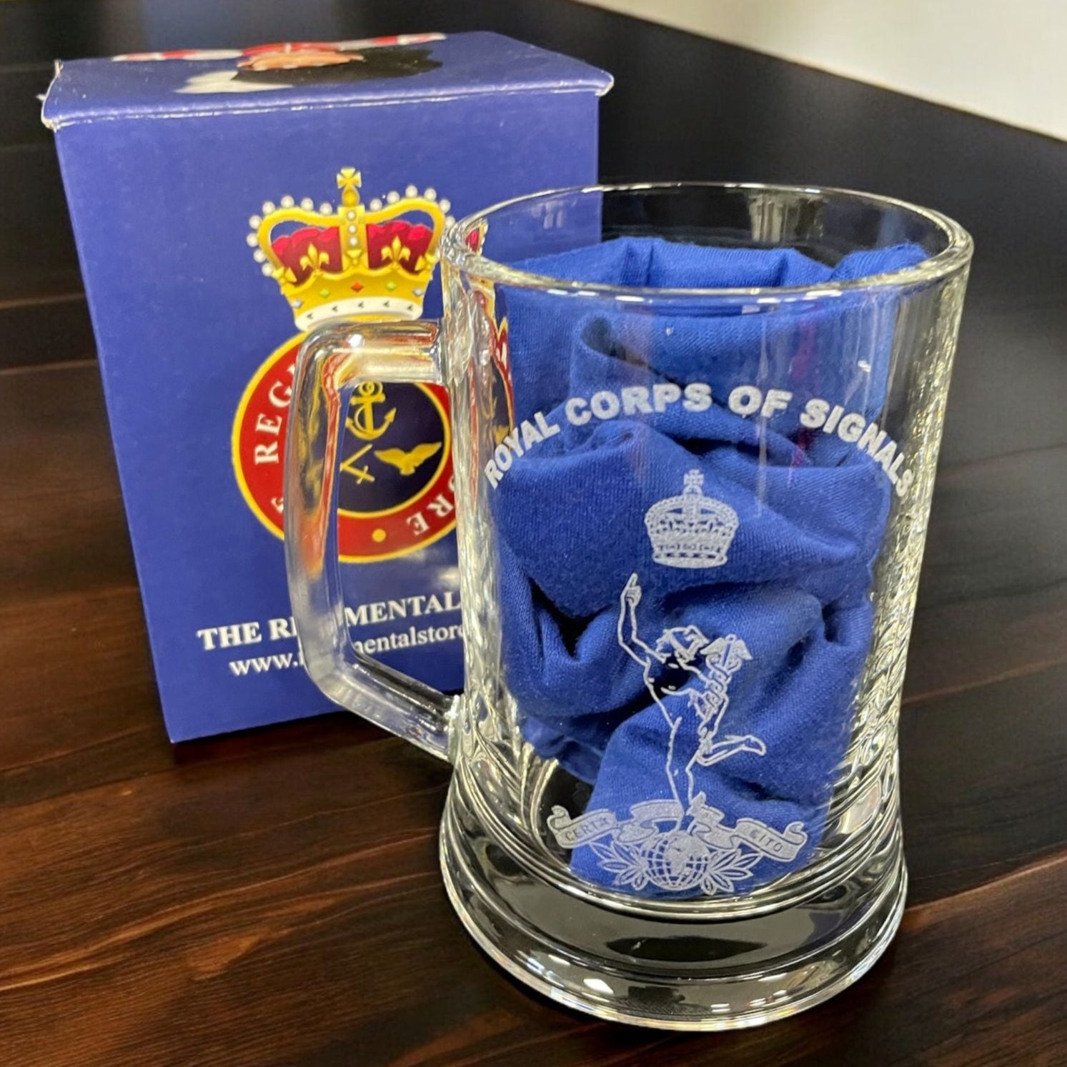Royal Signals beer glass gifts 