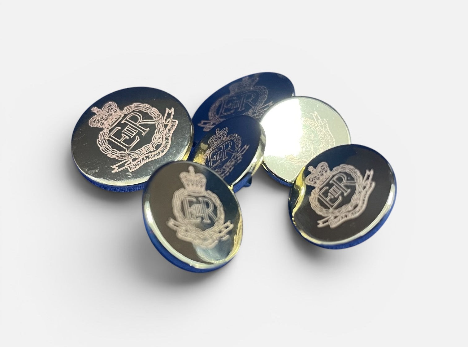 RMP engraved blazer buttons.
