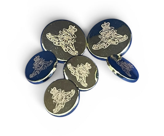 Royal Artillery engraved buttons