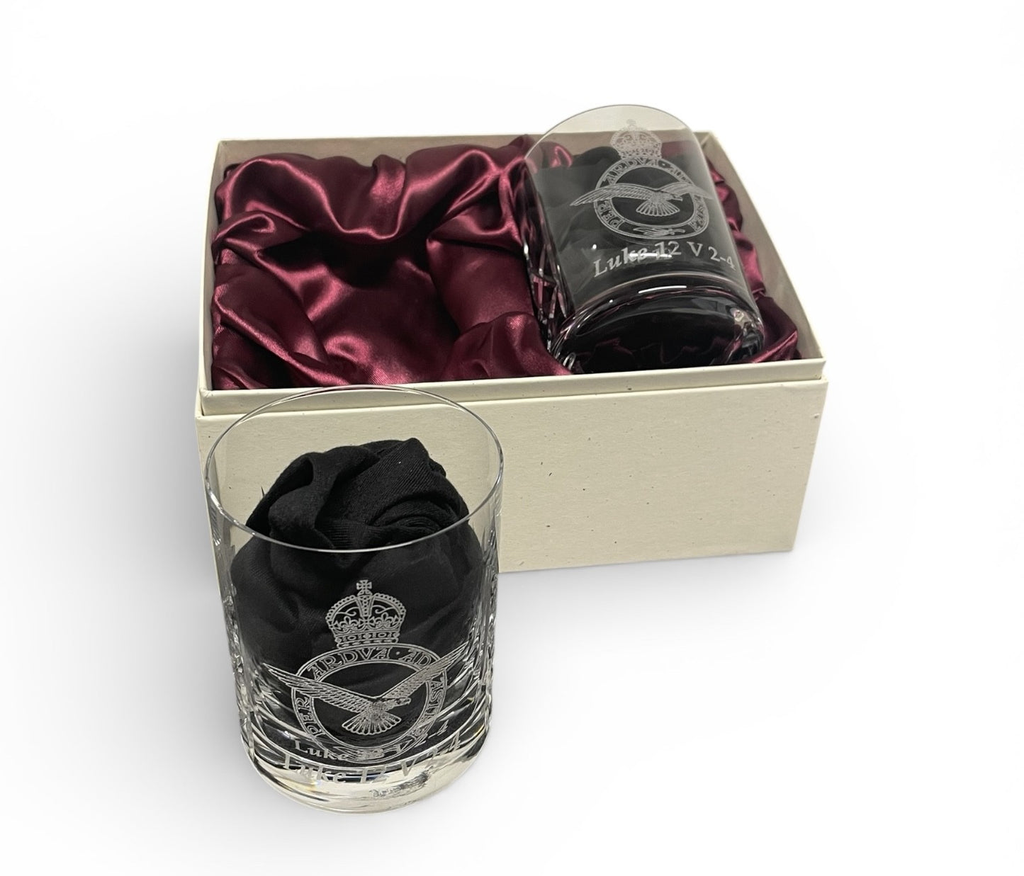 RAF crystal whisky galssses