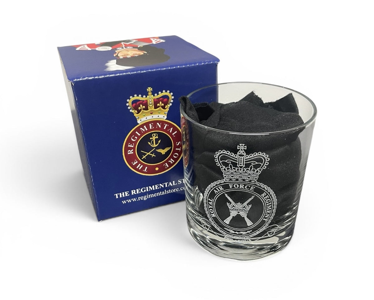 RAF Regiment engraved whisky gifts.