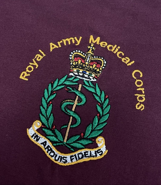 RAMC embroidered jackets, t-shirts and hoodies.